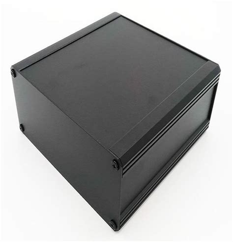 RS PRO | RS PRO Black Extruded Aluminium Heat Sink Case, IP40, Black ...