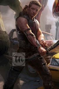 Superhero Hawkeye Poster, Unframed, With Double Sided Tape Paper Print ...