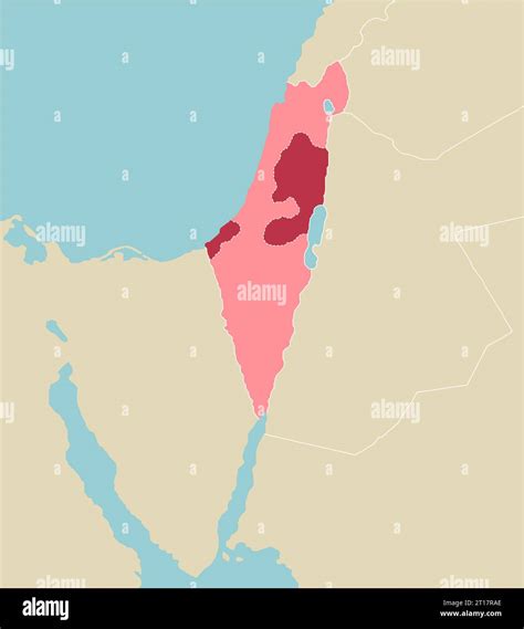 Palestine war (Israel, Palestine and Gaza Strip) and surrounding ...