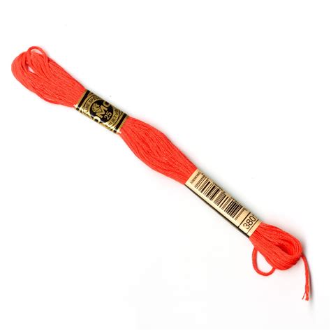 DMC® 117 6 Strand Cotton Embroidery Floss, Red, Color: 3801 VY DK Melon ...