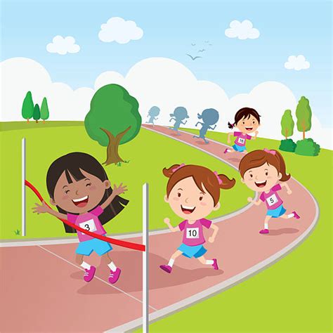 2,800+ Kids Track And Field Stock Illustrations, Royalty-Free Vector ...