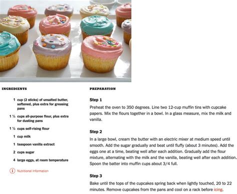 magnolia bakery cupcake recipe