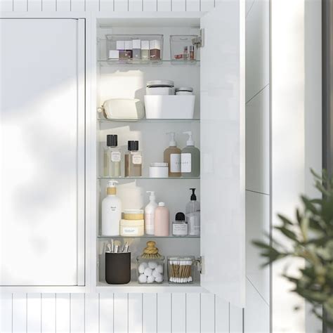 ÄNGSJÖN wall cabinet with door, high-gloss white, 40x15x95 cm (153/4x57 ...
