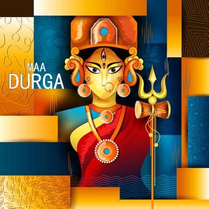 KD maa durga Sticker Poster|hindu gods poster|Ganesh poster Paper Print ...