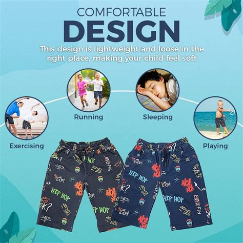 Buy PUPPET-NX Knee Length Capri Shorts for Boys | Modern Printed Shorts ...