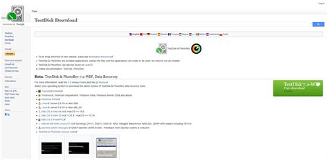 TestDisk Recovery Software 的图像结果