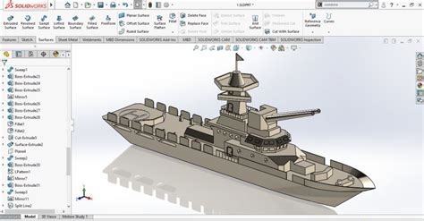 Image result for SolidWorks Ship Engine Design