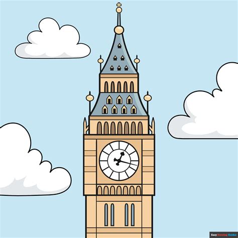 Desenho Do Big Ben - FDPLEARN