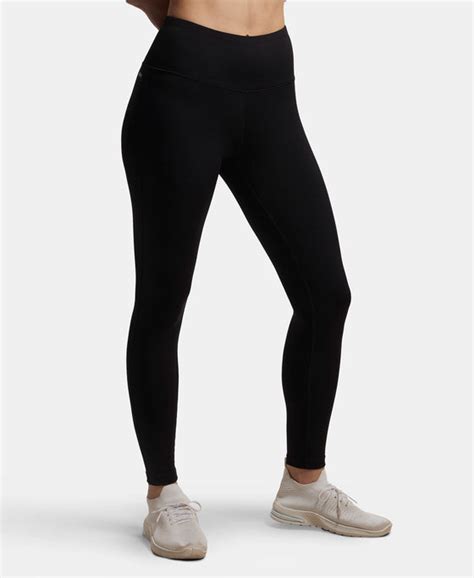 Buy Microfiber Elastane Performance 7/8th Leggings with Broadwaistband ...