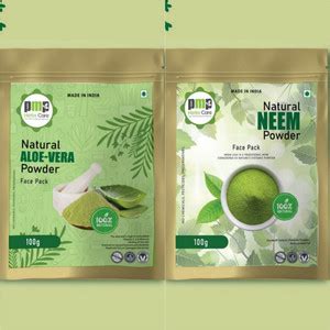 PMP herbs care Natural Neem+Aloevera Face Pack Skin Care Combo Powder ...