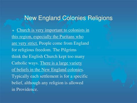 New England Colonies Religion