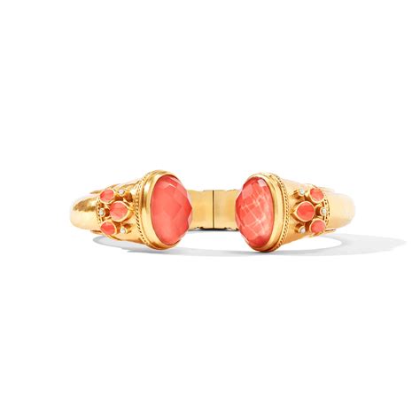 Julie Vos Cannes Cuff Bracelet, Iridescent Coral | C090GICLPL00 | Borsheims