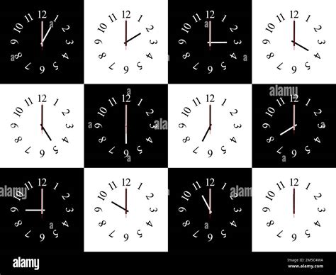 Image result for Number Line 12 Hour Clock