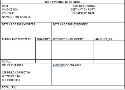 Consular Invoice 的图像结果