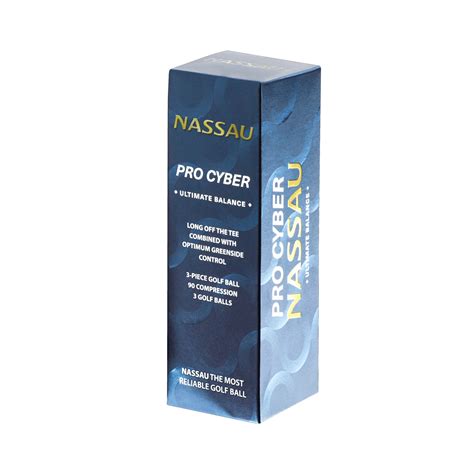 Nassau Pro Cyber golfballen (12 stuks) kopen | Power en precisie