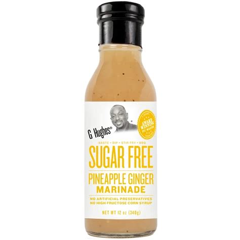 Amazon.com : G Hughes Sugar Free, Pineapple Ginger Marinade - Gluten ...