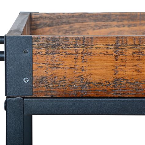 Gracie Oaks Shurtz Solid Wood Bar Cart & Reviews | Wayfair