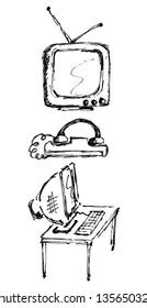 Technology Sign Simple Drawings 的图像结果
