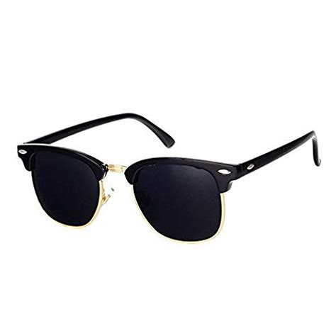 Buy 2019 Latest Stylish Black & Blue combo Clubmaster sunglasses for ...