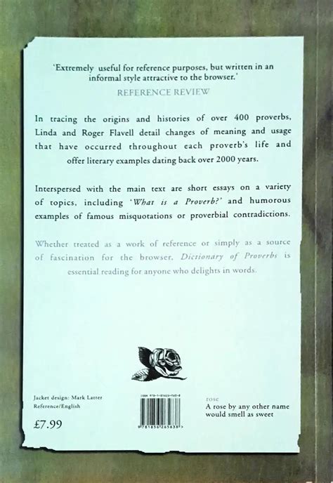 Dictionary Of Proverbs And Their Origins – Books and You