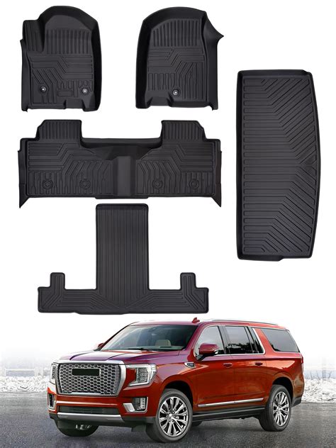 for 2021 2022 2023 GMC Yukon & Chevrolet Chevy Tahoe Floor mats & Cargo ...