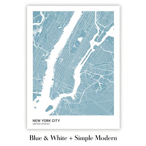 Modern City Map of Cleveland, OH: Ohio City, Tremont, University Circl ...