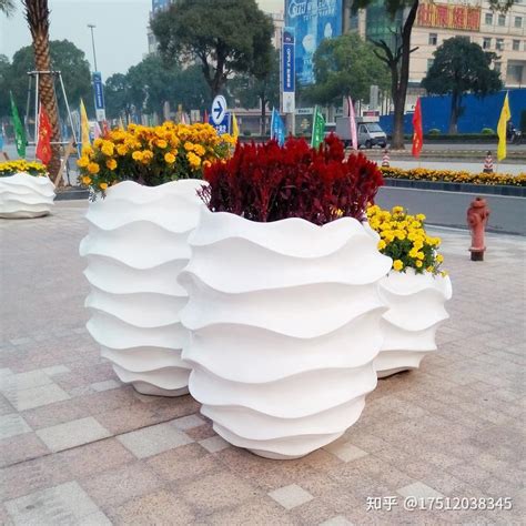 三款组合式花盆 - 深圳市海盛玻璃钢有限公司