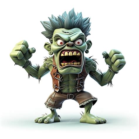 Premium AI Image | illustration frankenstein zombie delight