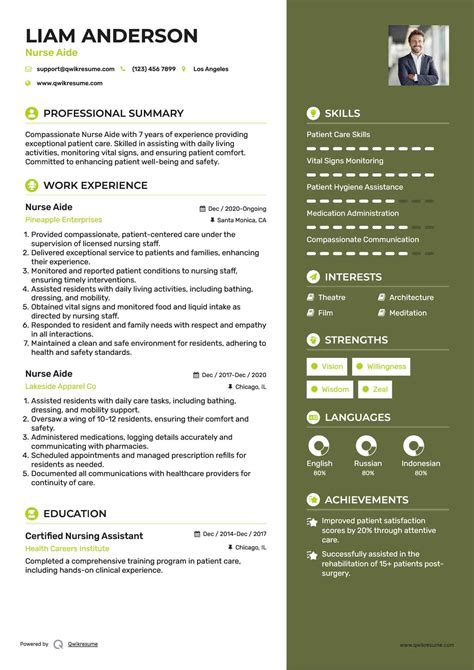 10+ Nurse Aide Resume Samples & Templates for 2025