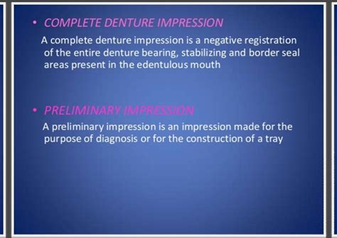 Muscle movements while impression taking in complete denture - Brainly.in