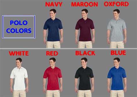 Personalised Work Poloshirt Custom Embroidered Workwear Top Polo Tee ...