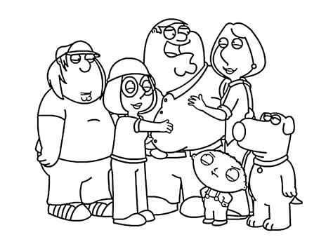 Family Guy Colouring Pages