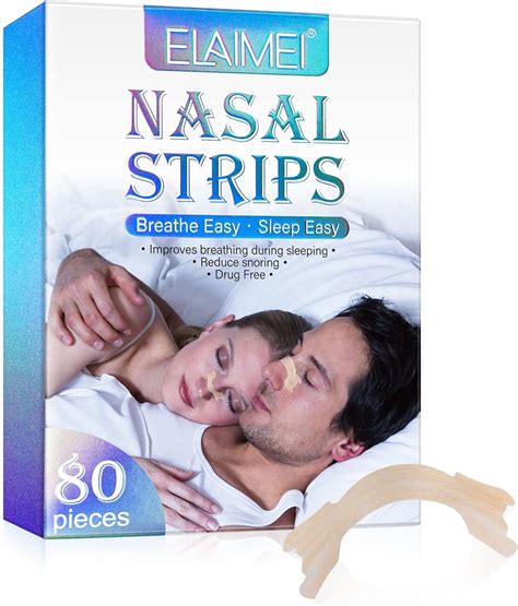 Nasal Strips, 80 Count Nose Strips to Stop Snoring Instantly Relieves ...