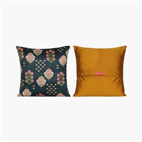 Buy INDIA CIRCUS Inflorescence Printed Set of 5 Cushion Covers ...