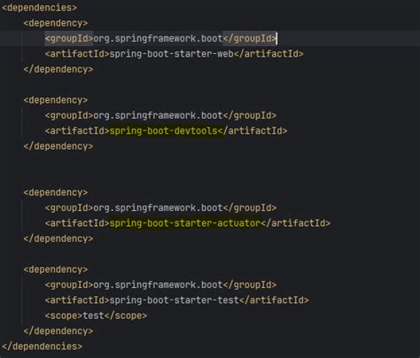 Image result for Dependencies in Spring Boot