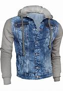 Image result for Jean Jacket with Grey Hoodie