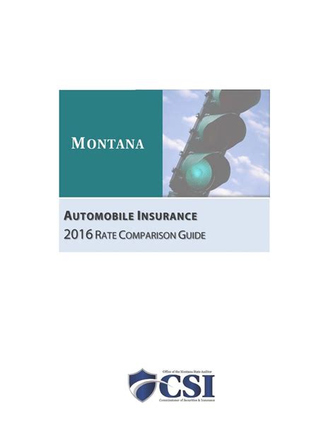 2016 Montana Auto Insurance Rate Comparison Guide by Montana ...