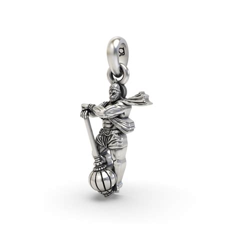 Silver Standing Hanumanji Pendant – Goyani