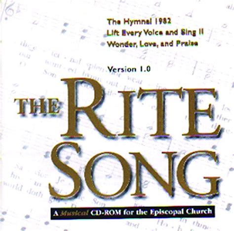 Buy The Rite Song 1.0: A Musical Cd-Rom for the Episcopal Church Book ...