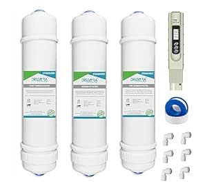 Dissora Standard 10 Inch Inline Sediment, Pre Carbon and Post Carbon ...