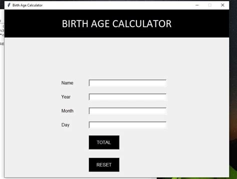 Python Age Calculator 的图像结果