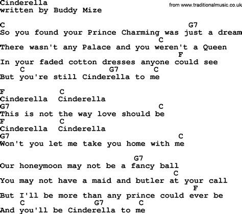 Cinderella - Bluegrass lyrics with chords