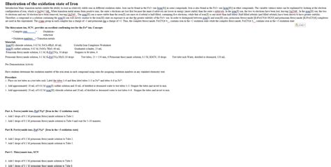 Iron Oxidation State 的图像结果