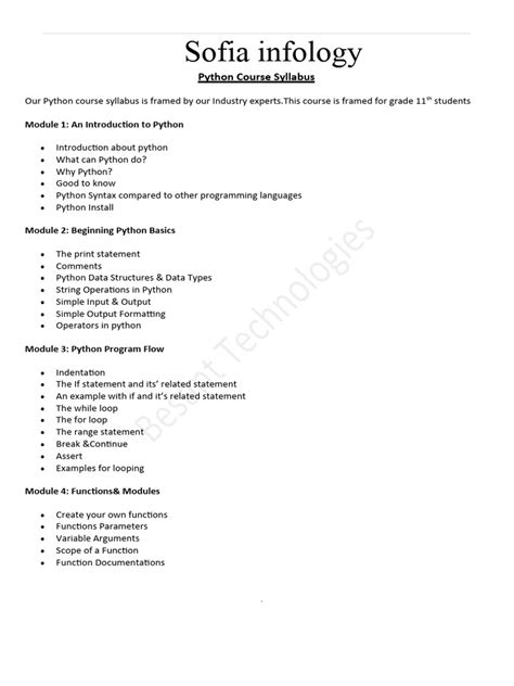 Image result for Python Programming Course Brochure