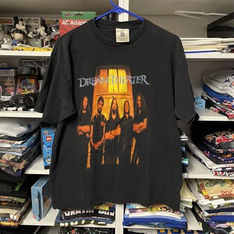 Vintage size L dream theater shirt - Depop