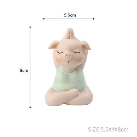 Piggy yoga statue showpiece online | Home decor items | Nestasia