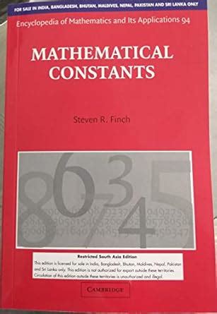Buy MATHEMATICAL CONSTANTS Book Online at Low Prices in India ...