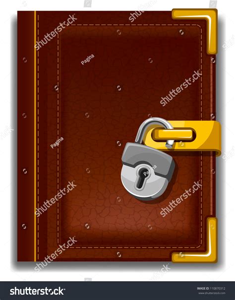 Diary With Lock Clipart