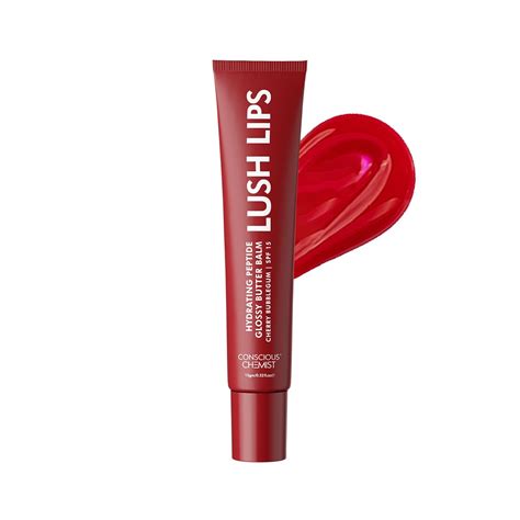 Buy Conscious Chemist® Peptide Lip Balm - Lush Lips with SPF15 | 15g | Cherry Bubblegum for Dry ...