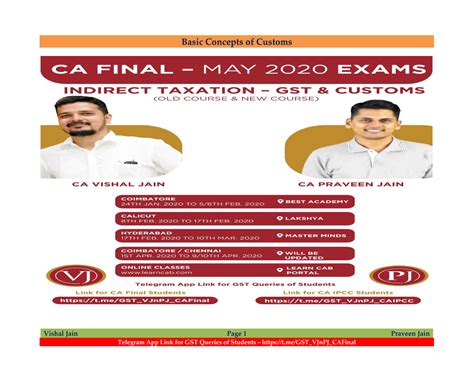 Custom and FTP notes By ca vishal Jain - Vishal Jain Page 1 Praveen ...